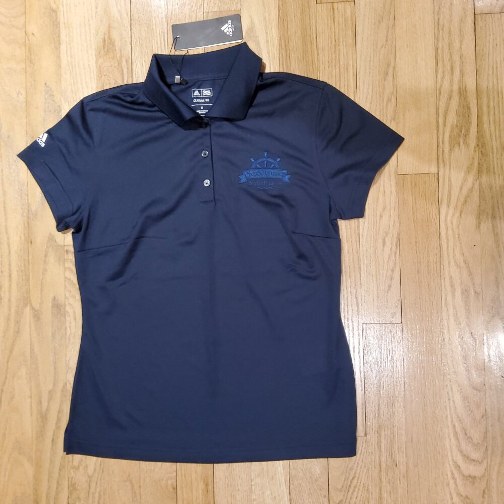 NWT Adidas Women's Solid Performance Short Sleeve Golf Polo Shirt Top Size S